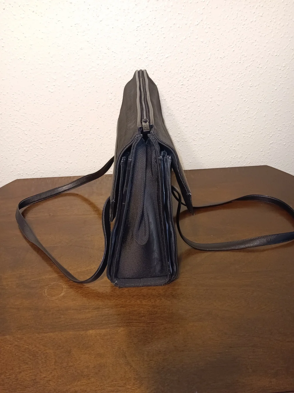 Tumi Alpha Ballistic Nylon and Leather Brief Travel Tote Bag